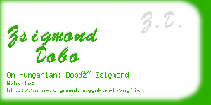 zsigmond dobo business card